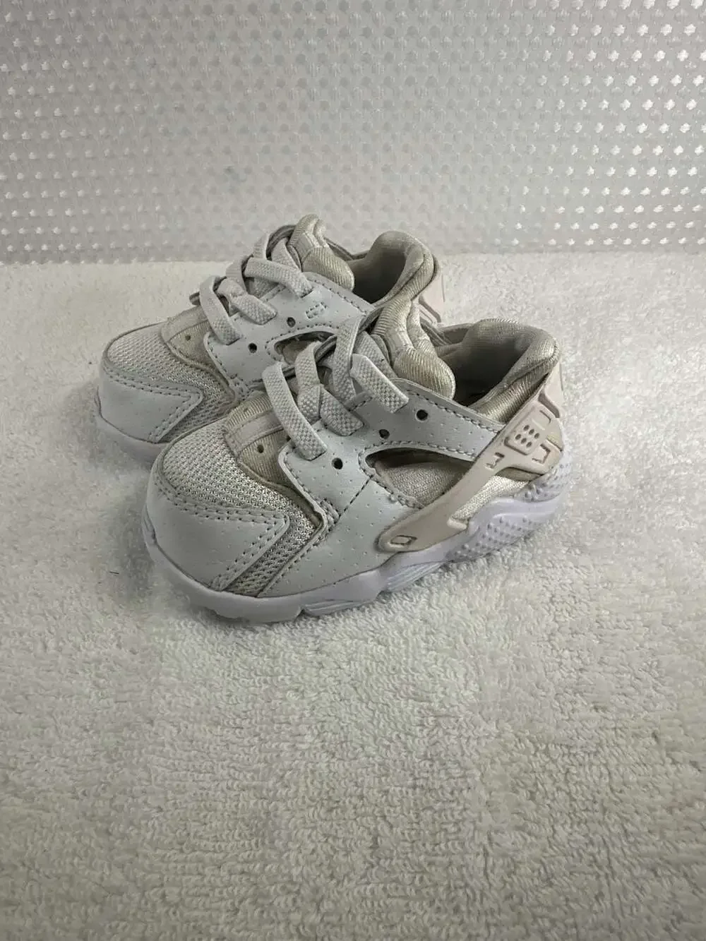 Nike Air Huarache Run (TD) Toddler White Sneakers